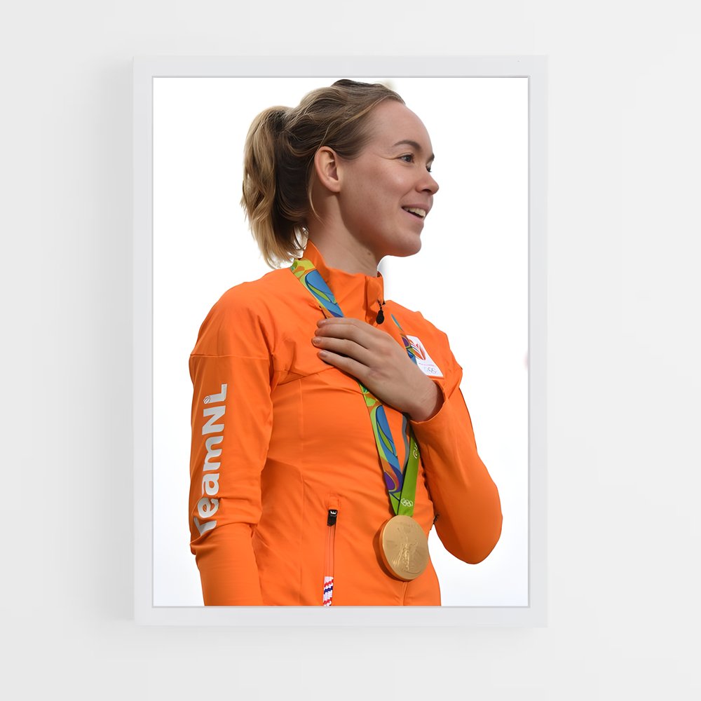 Poster Médaille d'Argent – affiche Cyclisme (vue 3)
